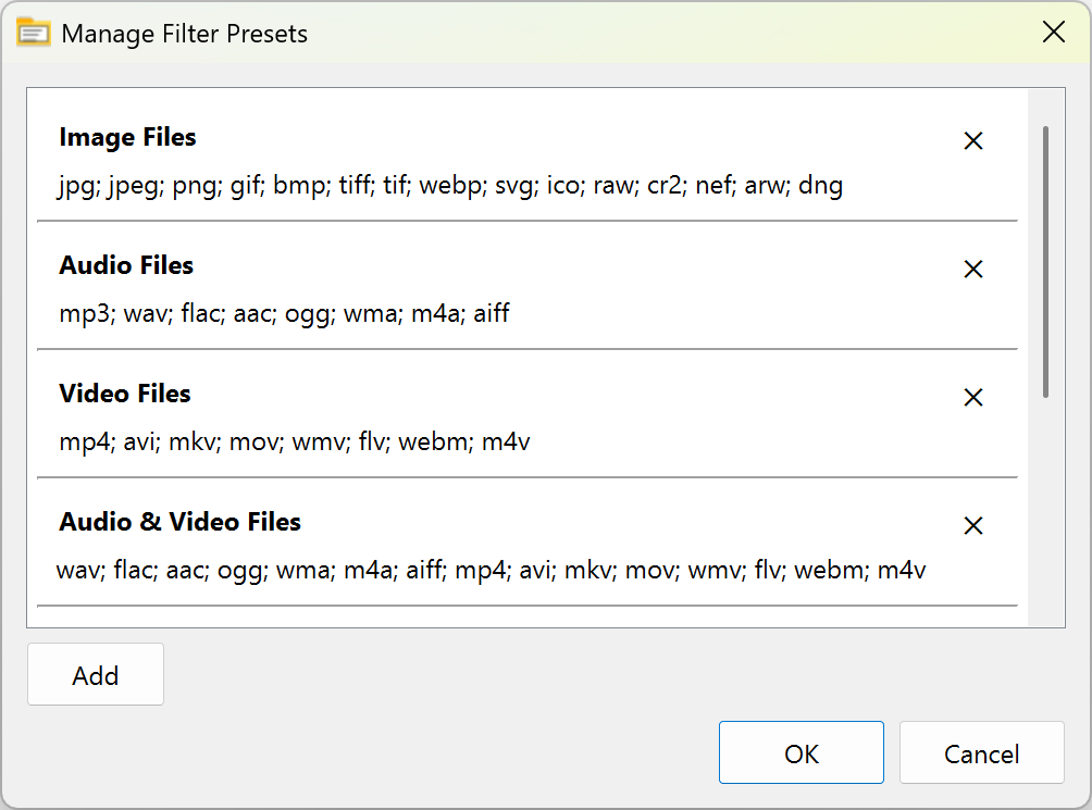 Screenshot showing filtering using regex