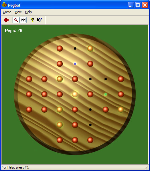 Peg Solitaire Screen Shot