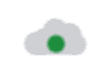 A green dot over a cloud