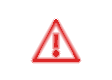 A red warning sign